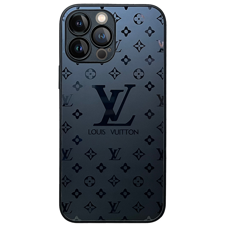 iPhone-skal med monogrammönster och utskärning för kameramodulen