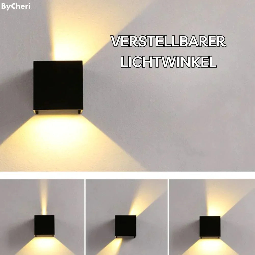 Trådlös vägglampa med riktat varmvitt ljus och rörelsesensor