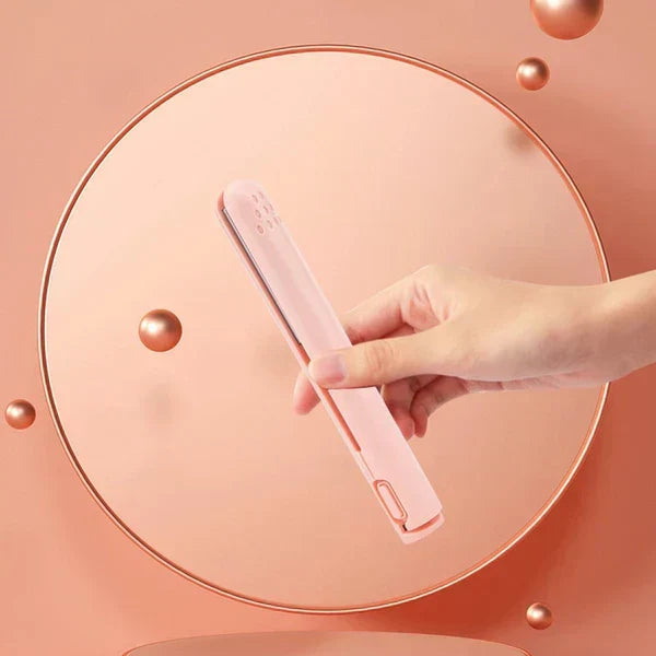 Kompakt mini hårstyler med klämfunktion för lockar