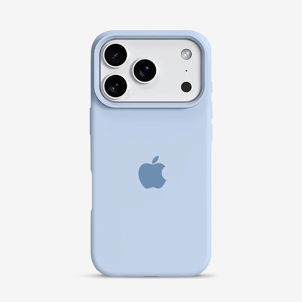 Mobilskal för iPhone med slät yta och upphöjd kameraram i flera färger