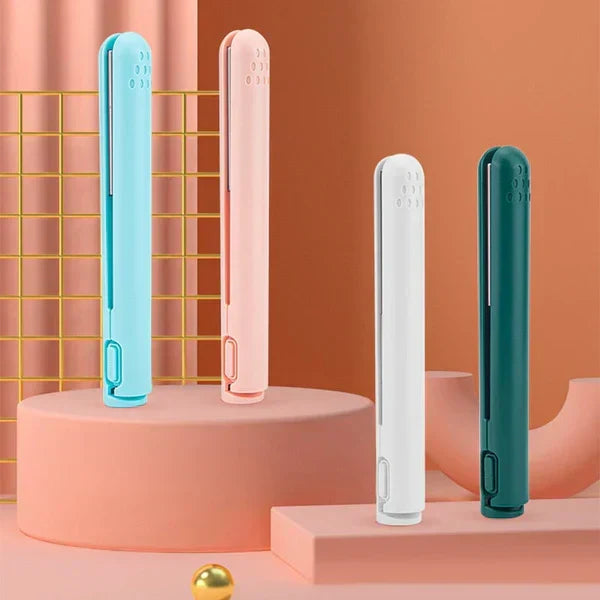 Kompakt mini hårstyler med klämfunktion för lockar