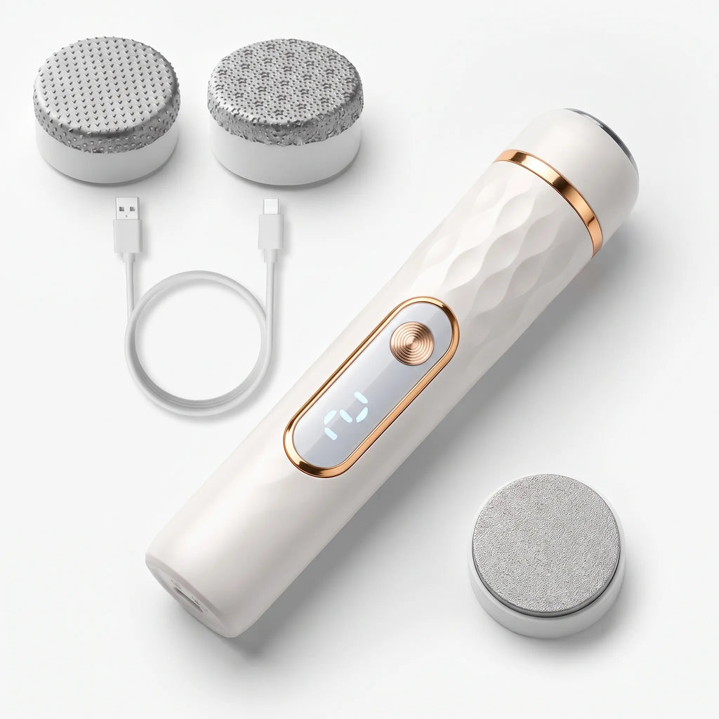 Fotfilia  - Elektrisk Fotfil Med Display Exfoliering Av Fötter