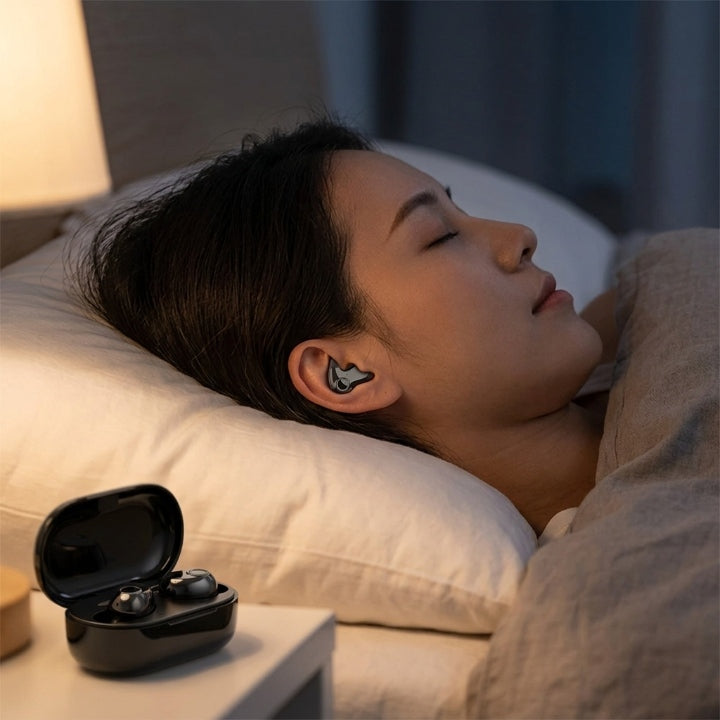 Ultratunna Bluetooth in-ear-hörlurar i ett laddningsfodral