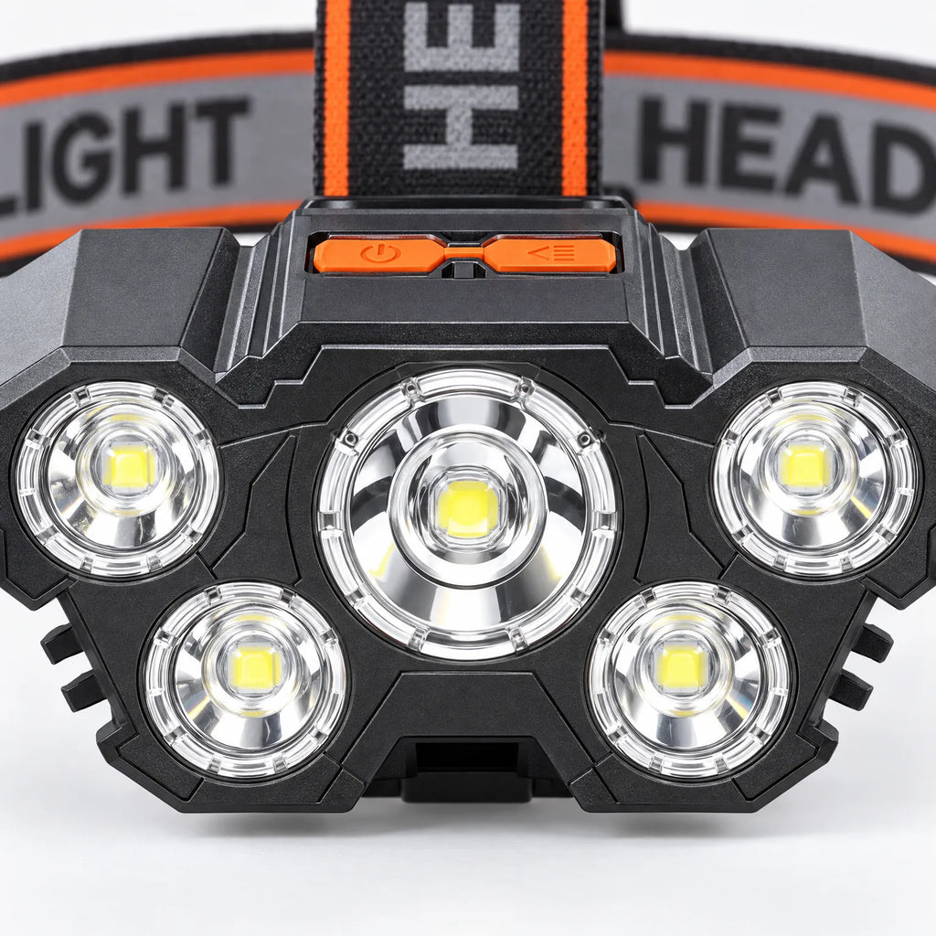 LuminaX  - Laddningsbar LED-Pannlampa Lyser Upp Mörkret
