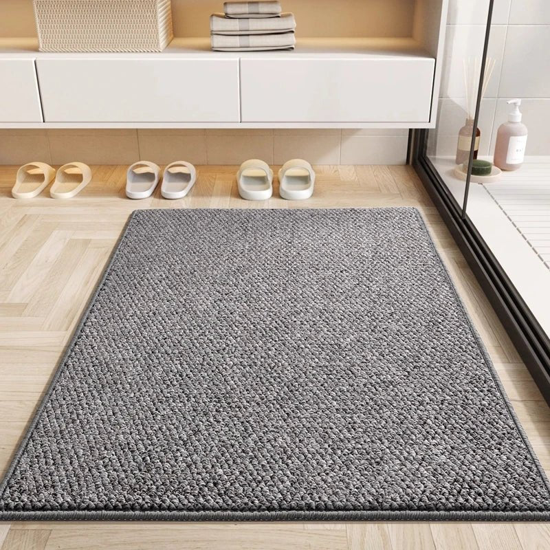 Rektangulär badrumsmatta med absorberande strukturerad yta