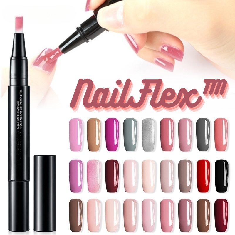 Svart nagelpenna med precisionsspets och lock för gelédesign