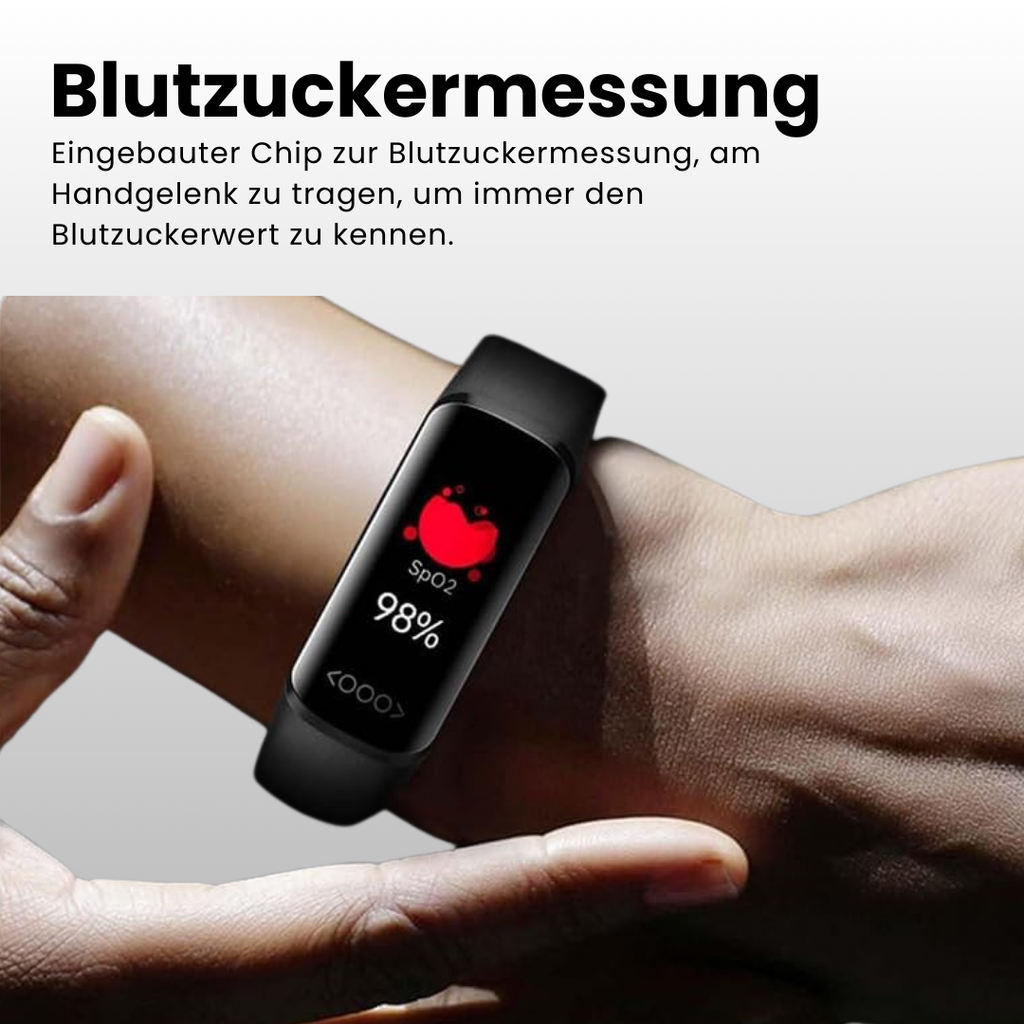 Smartklocka med digital skärm och justerbart armband