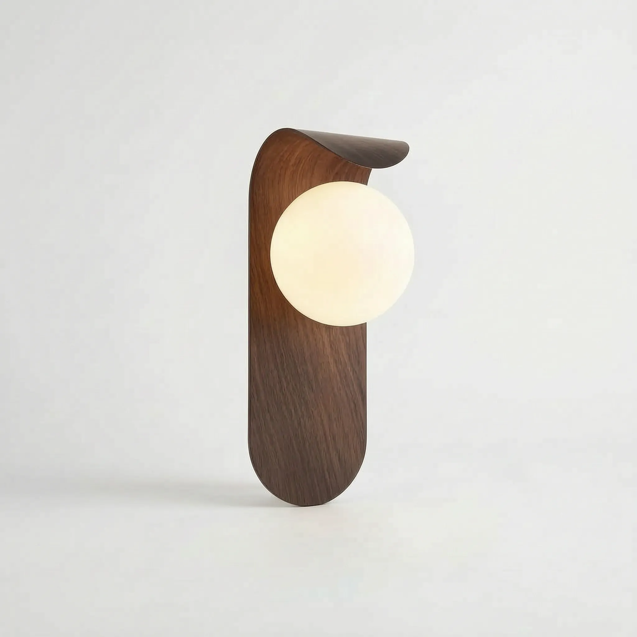 Sferia  - Minimalistisk Böjd Vägglampa Inomhus Stämningsfull Rumsbelysning