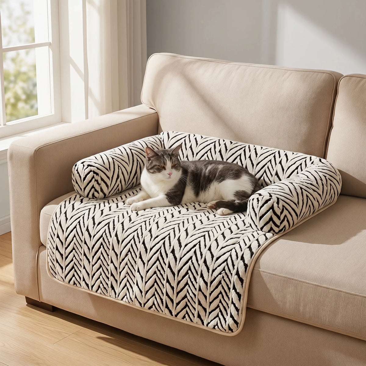 Tassilu  - Fluffig Hundsäng För Soffa Vila I Soffan