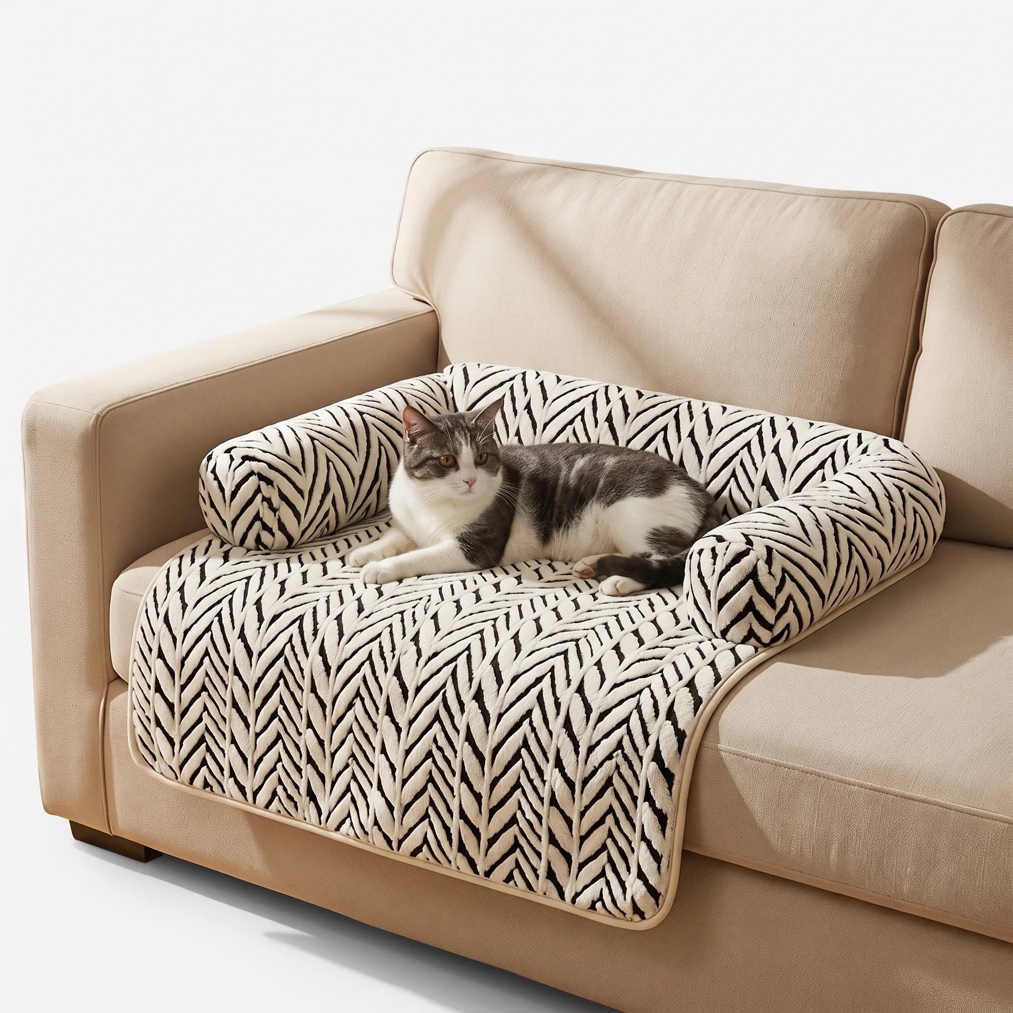 Tassilu  - Fluffig Hundsäng För Soffa Vila I Soffan