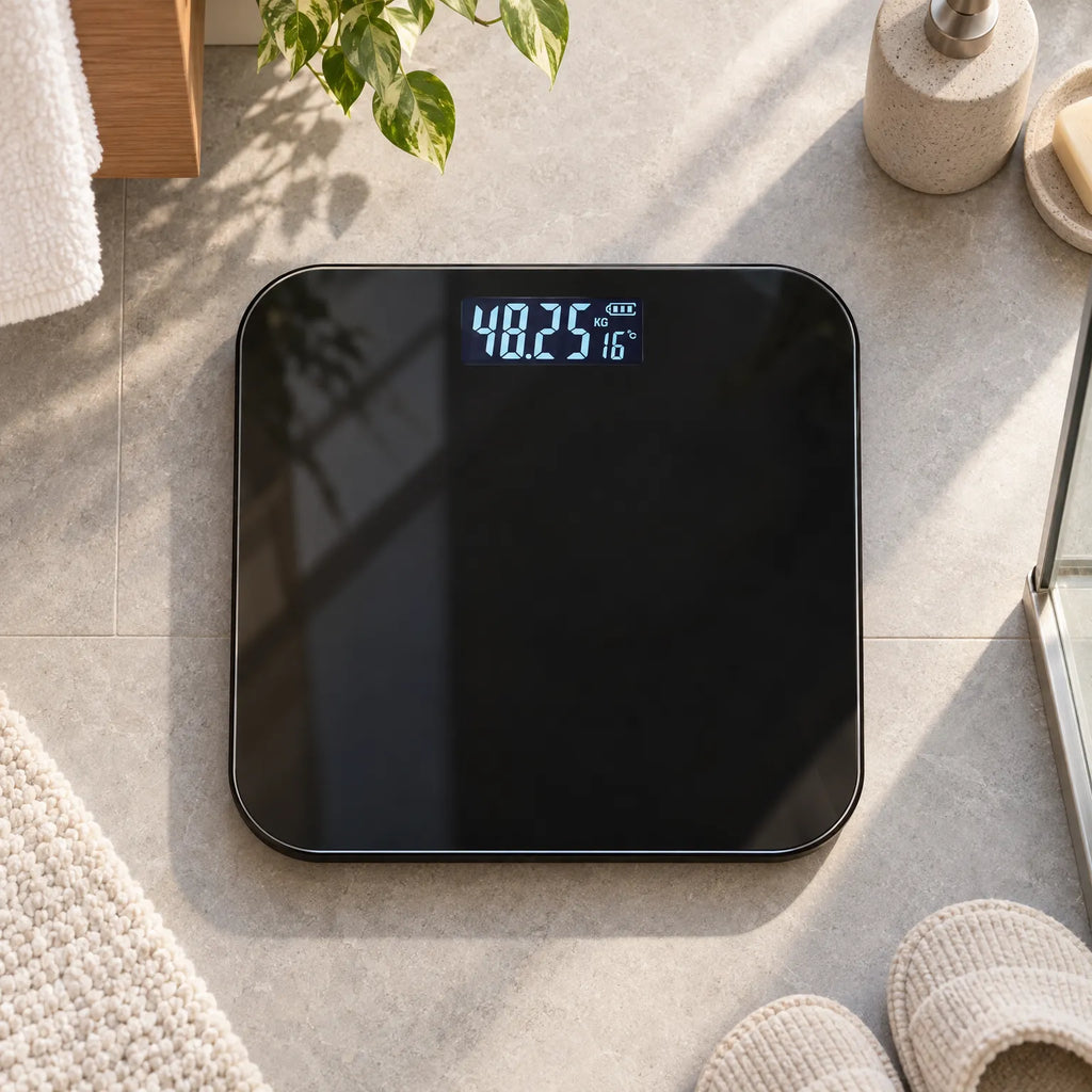 Vågklar  - Digital Personvåg Med Temperaturvisning Mäta Kroppsvikt
