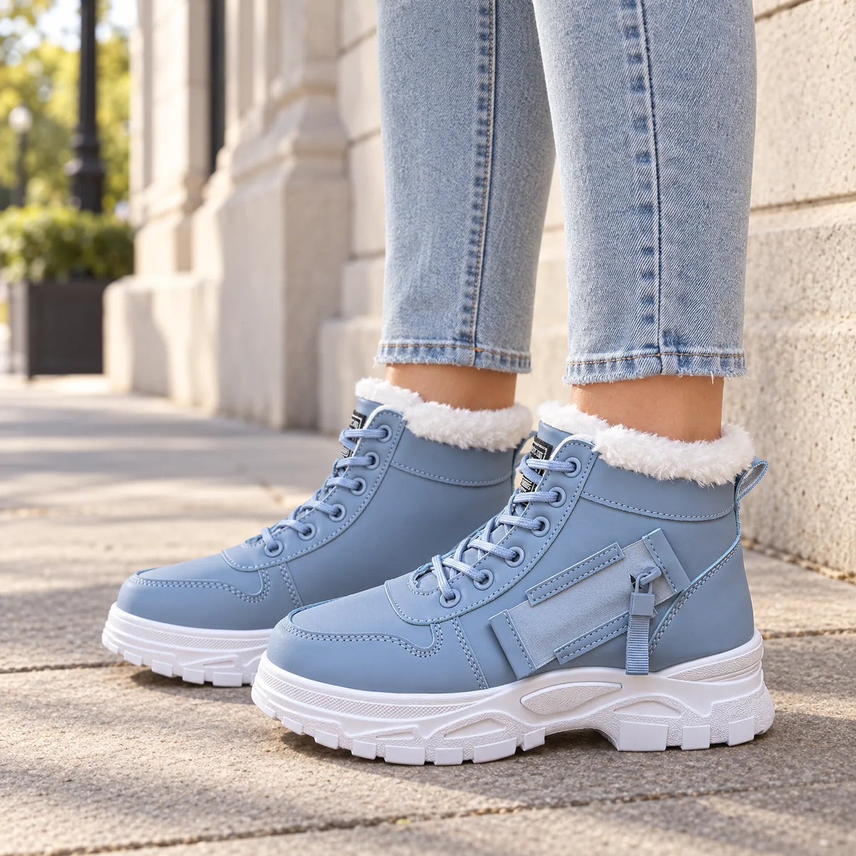 Valkyr  - Höga Sneakers Med Plattformssula Promenader I Staden