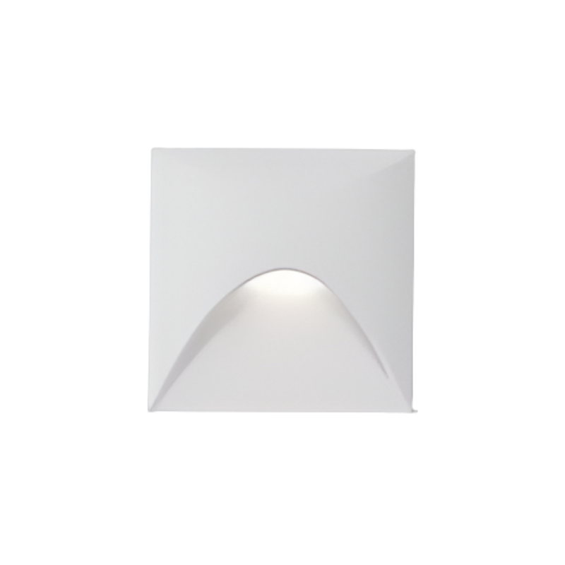 LED-vägglampa med rörelsesensor och riktad ljusöppning