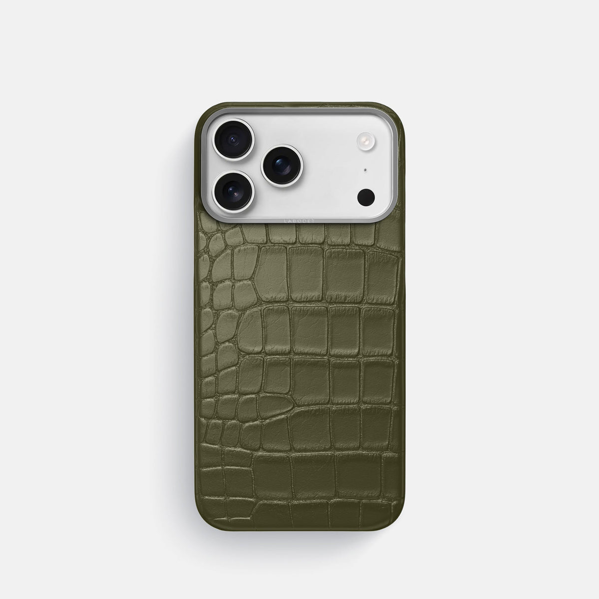 Mobilskal för iPhone 17 Pro med krokodilpräglad struktur