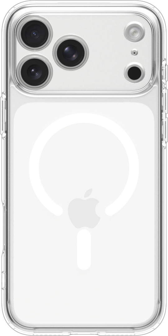 Genomskinligt mobilskal med skärmskydd och monteringsram för iPhone Pro Max