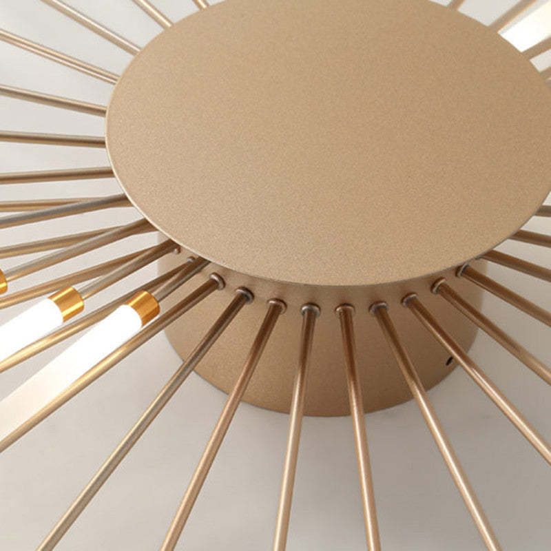 Modern LED-taklampa med flera ljusarmar i strålande design