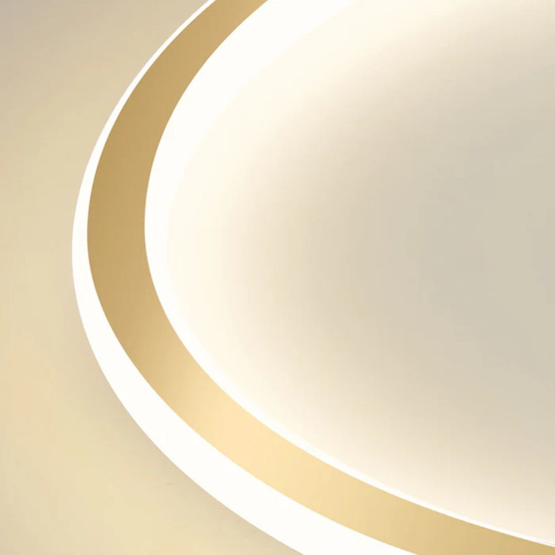 Rund LED-taklampa med ringformad design