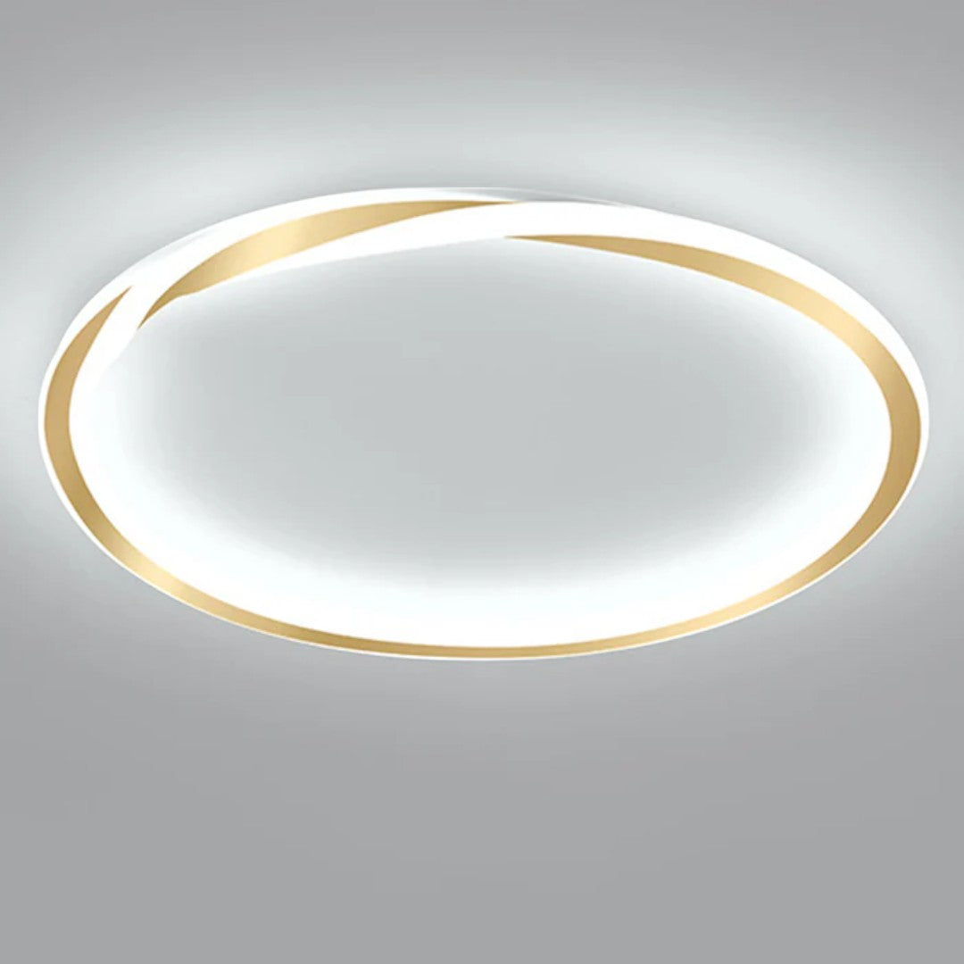 Rund LED-taklampa med ringformad design