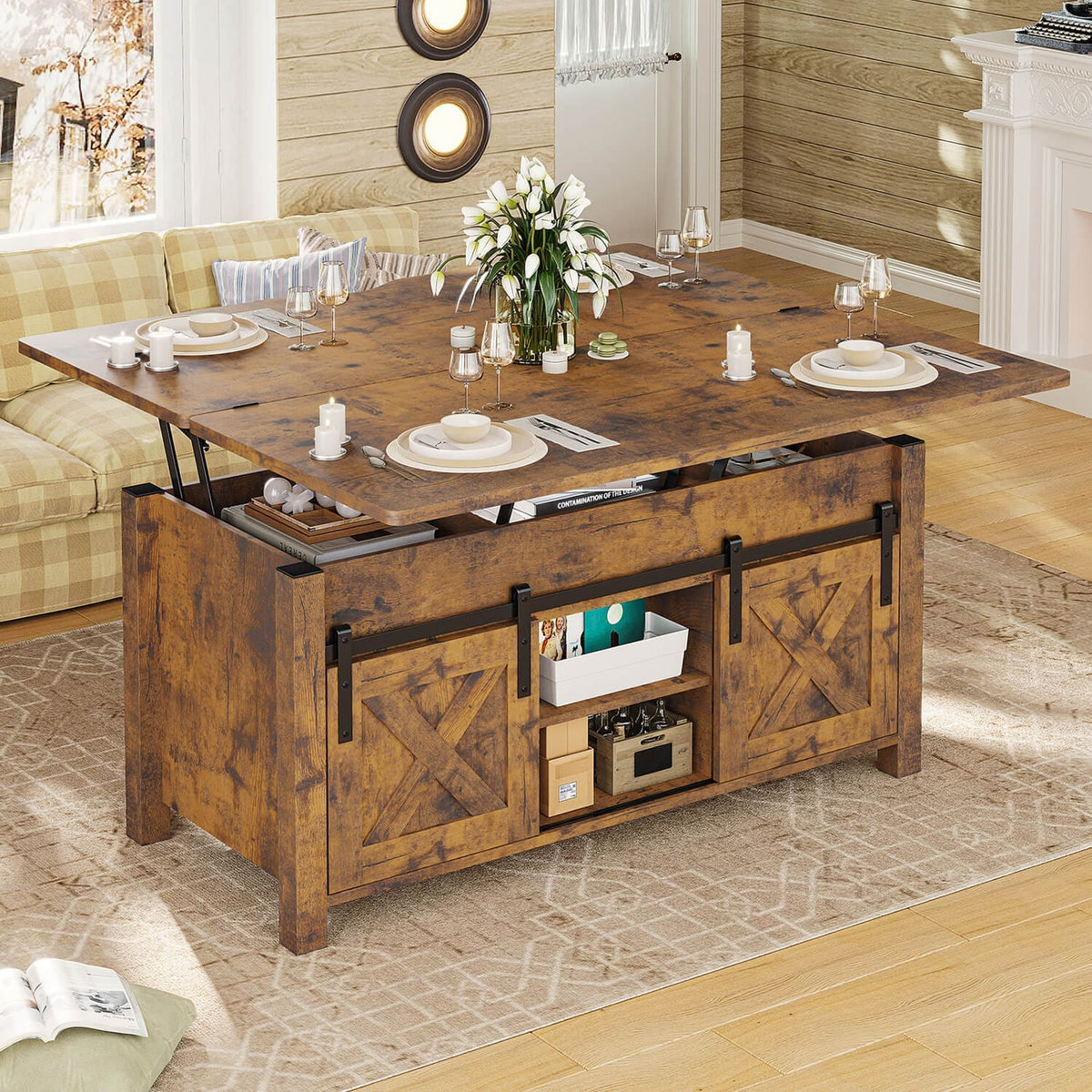 sikaic-coffee-table-brown-farmhouse-wood-4-in-1-multi-function-lift-top-coffee-tables-converts-to-dining-table-brown--43237733073204