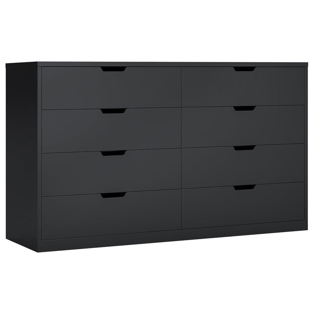 sikaic-dresser-black-engineered-wood-modern-8-drawers-dresser-with-large-capacity-for-living-room-black-45701270536500